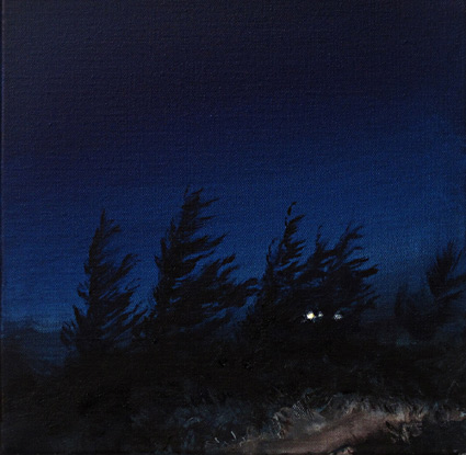 "In the trees", 30 x 30cm, oil on canvas, 2013
