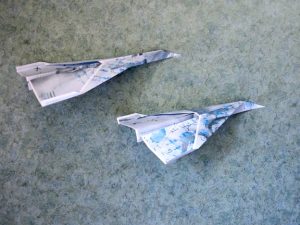 Paper airplanes by Eoin Mac Lochlainn