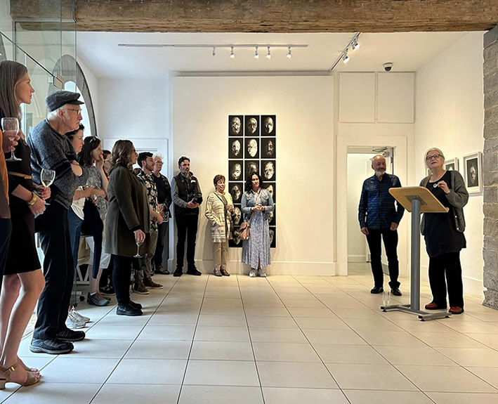 eoinmaclochlainn official opening by Geraldine Mitchell at the Custom House studios and gallery, Westport