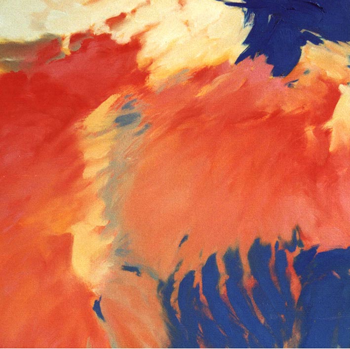abstract oil painting by Eoin Mac Lochlainn Ar scath a cheile