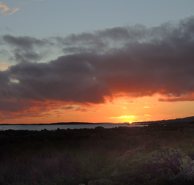 photo by Eoin Mac Lochlainn of sunset